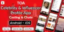 TOA - Premier Celebrity Profile & Casting Hub | Flutter App, Android, iOS & Laravel Admin Panel