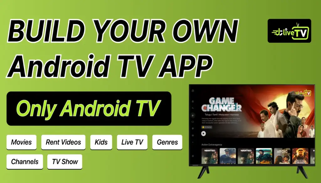 DTLiveTV - Android TV App - Movies – TV Series – Live TV - Channels - OTT - Admin Panel
