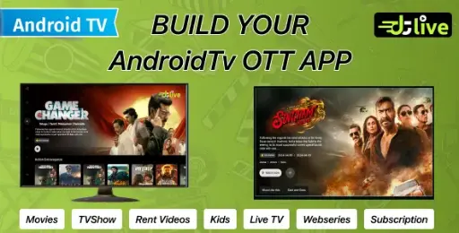 DTLiveTV - Android TV App - Movies – TV Series – Live TV - Channels - OTT - Admin Panel