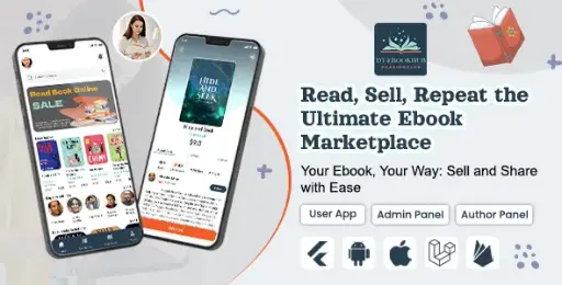 DT-EBook: Multivendor Ebook Selling Platform - Flutter App for Android & iOS | Admin & Author Panel